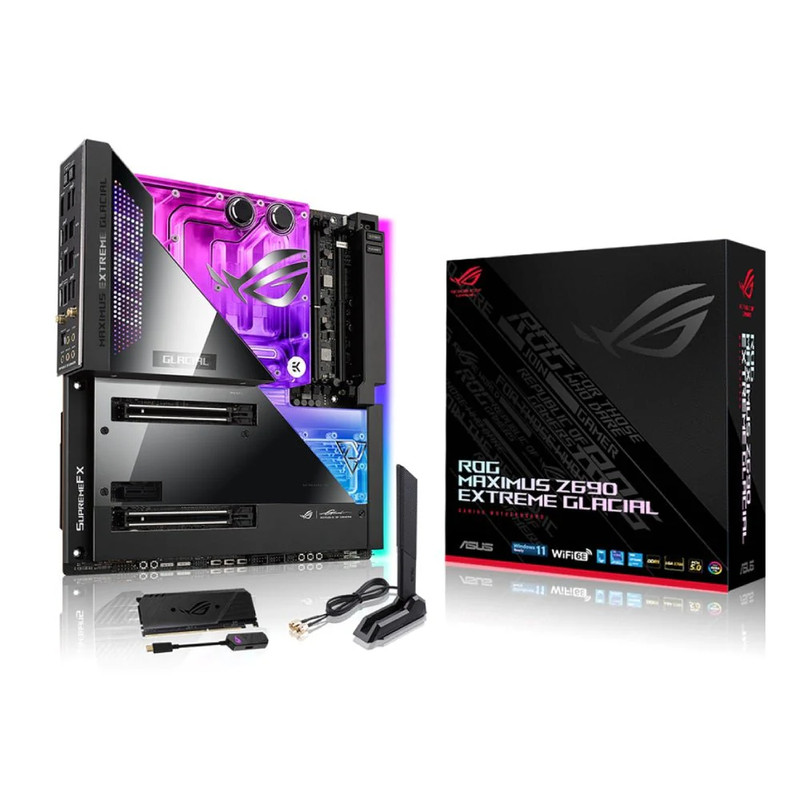 Asus ROG Maximus Z690 Extreme Glacial - DDR5 LGA 1700 EATX Intel Motherboard - اللوحة الأم